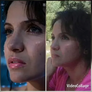 Woman in Two Different Settings