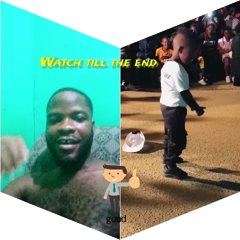 Smiling Man and Audience Child