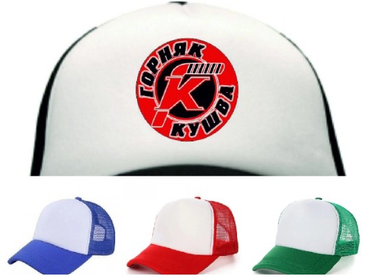 Four Baseball Caps Displayed