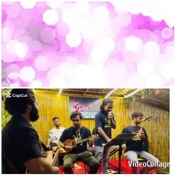 Bokeh Lights and Live Music Performance