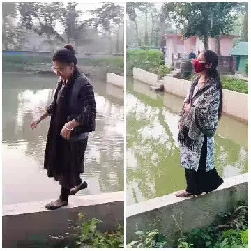 Women Enjoying Peaceful Park Day