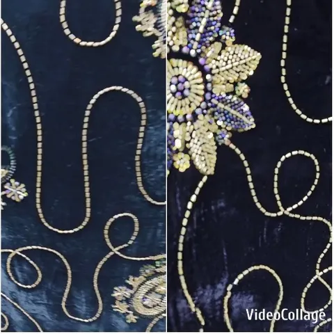 Intricate Embroidered Floral Pattern