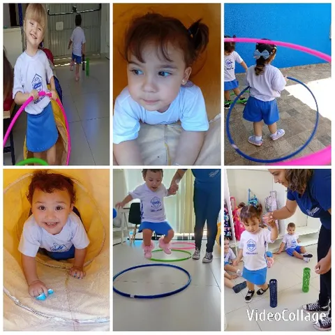 Kids Playing with Hoola Hoops