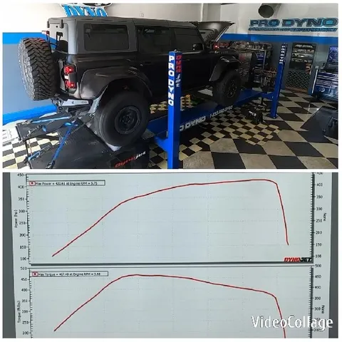 Black SUV on Dyno for Performance Test