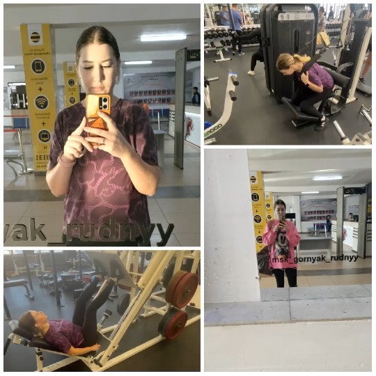 Gym Workout and Mirror Selfies