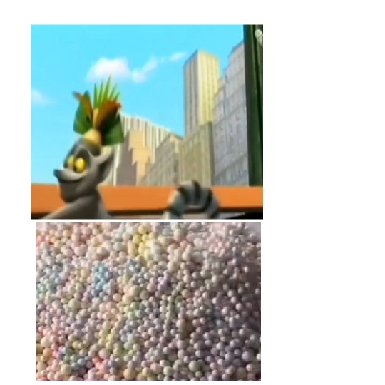 Animated Character with Colorful Beads