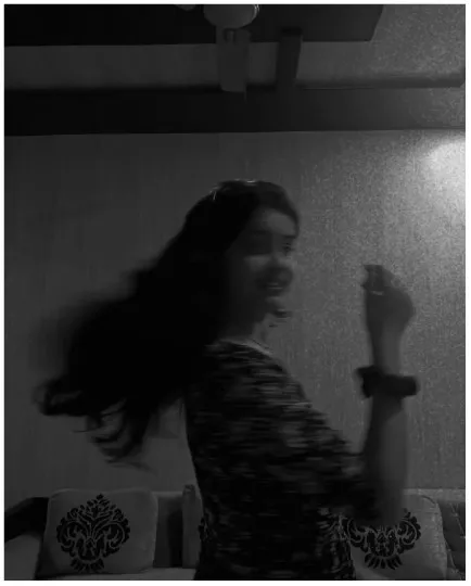 Blurred Person Dancing in Motion