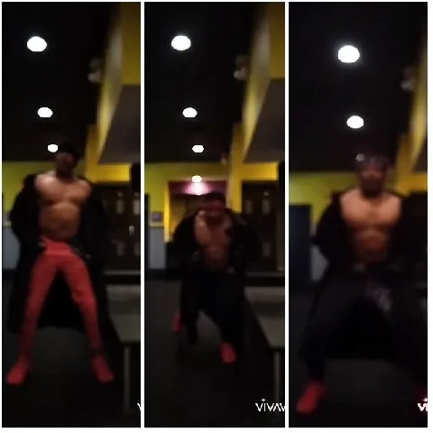 Blurred Poses in a Gym