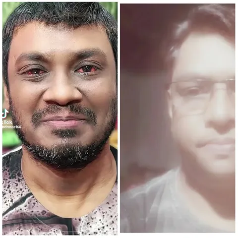 Two Men with Different Expressions