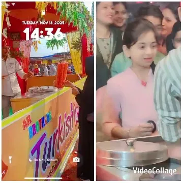 Colorful Stall and Smiling Girl