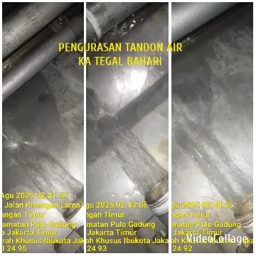 Water Tank with Maintenance Text