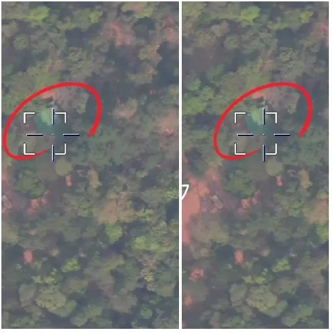 Aerial Forest Views with Reticles