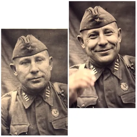 Vintage Military Uniform Portraits
