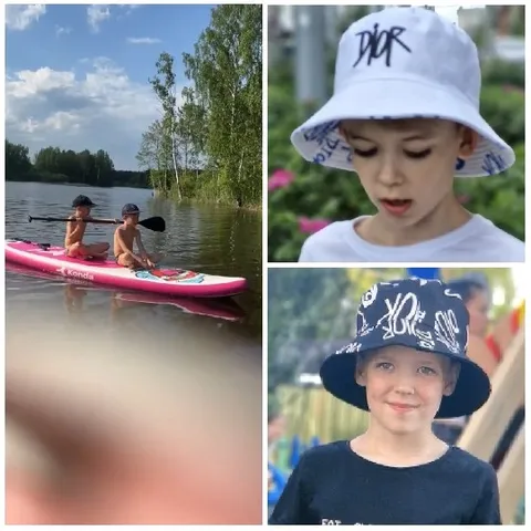Kayaking Children and Smiling Kids