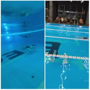 Swimming Pool and People Relaxing