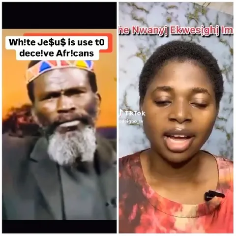 Text and Woman Speaking