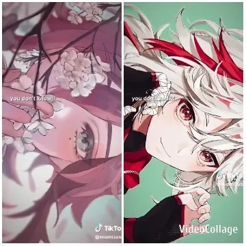 Character Among Flowers in Anime Style