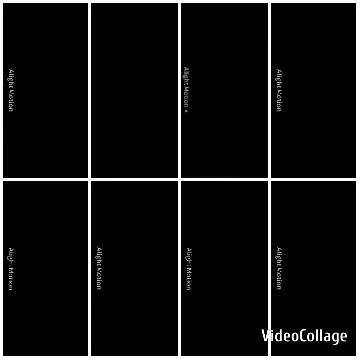 Grid of Alight Motion Text