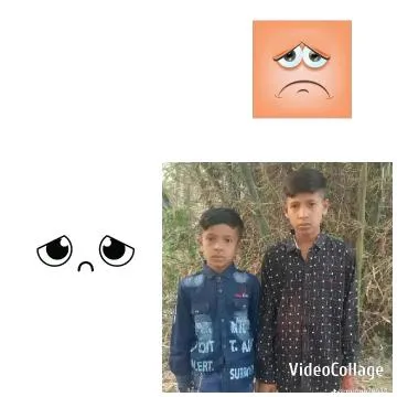 Two Boys Outdoors with Emojis