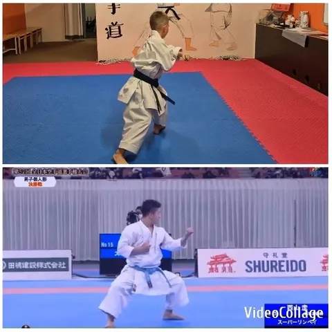 Karate Practice and Competition Scene