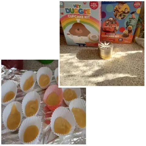 Cupcake Kits on Kitchen Counter