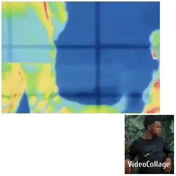 Person Gazing Against Heat Map