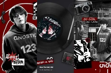 Hoodie and Vinyl Record Snapshot