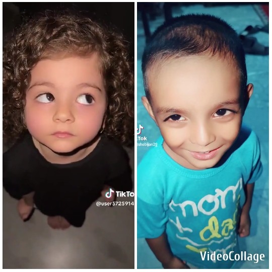 Two Children Close-Up Smiles