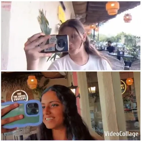 Selfies in Outdoor and Cafe