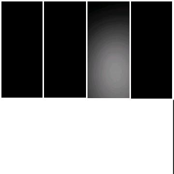 Four Black Rectangles with Gradient