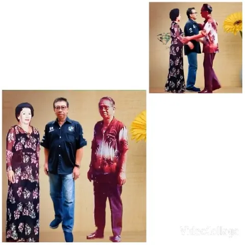 Elderly Couple and Handshake Scene