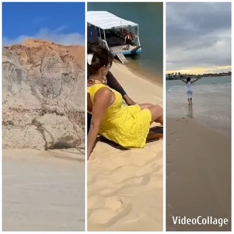Beach Scenes with People Relaxing