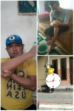 Man Gesturing and Couch Scene