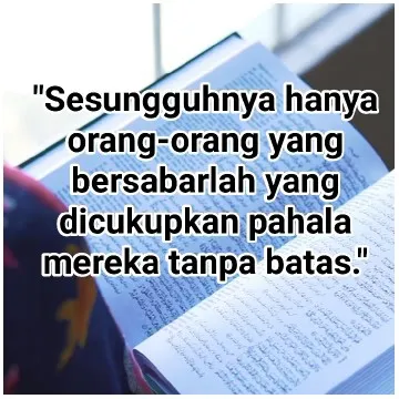 Book with Quote Overlay