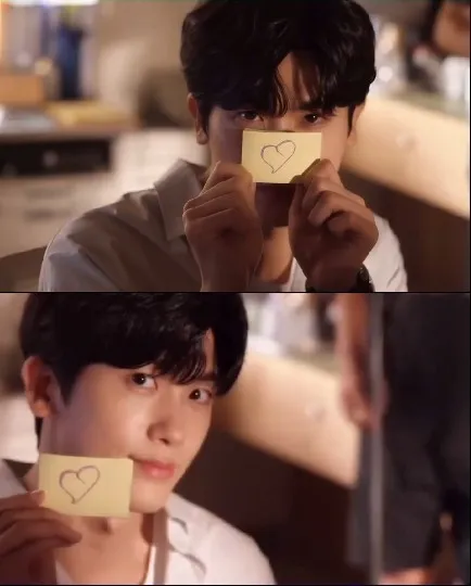 Person with Heart Note Indoors
