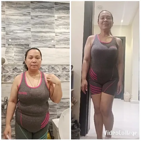 Two Poses in Athletic Outfit