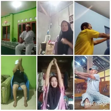 Individuals Performing Stretching Exercises