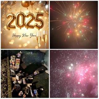 New Year Celebrations with Fireworks