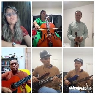 Musicians Playing Various Instruments