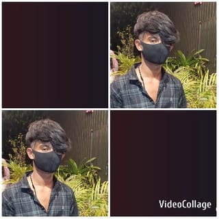 Masked Individual Among Plants