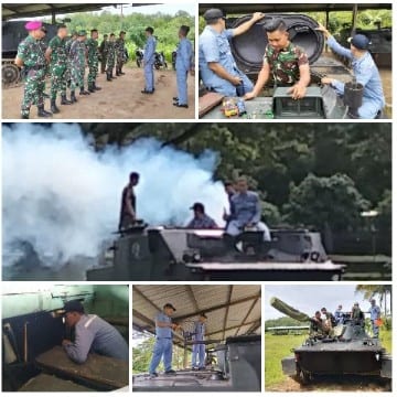 Military Personnel and Tanks in Action