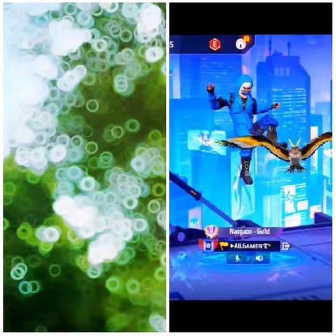Blurred Background and Digital Game Scene