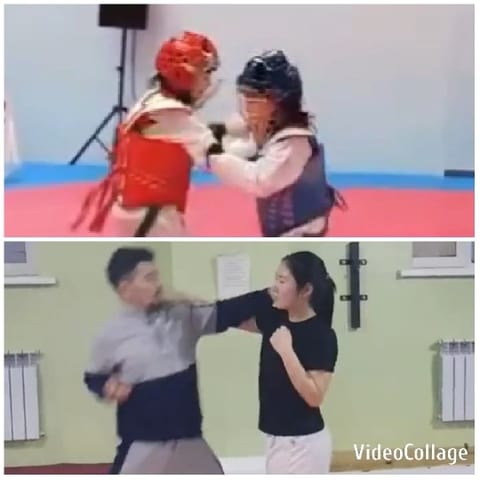 Martial Arts Practice in Gym