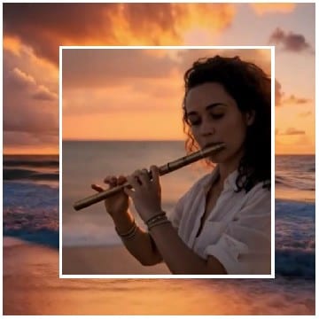 Flute Music at Sunset Beach