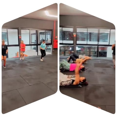 Athletes Standing and Exercising