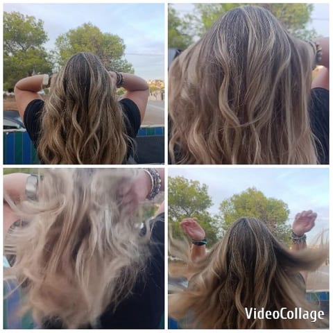 Person Playing with Hair Outdoors