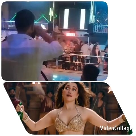 Crowded Nightclub and Glamorous Woman