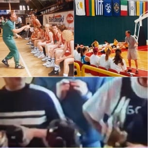 Basketball Players and Coach Interaction