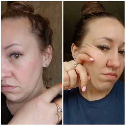 Woman with Neutral and Thoughtful Expressions