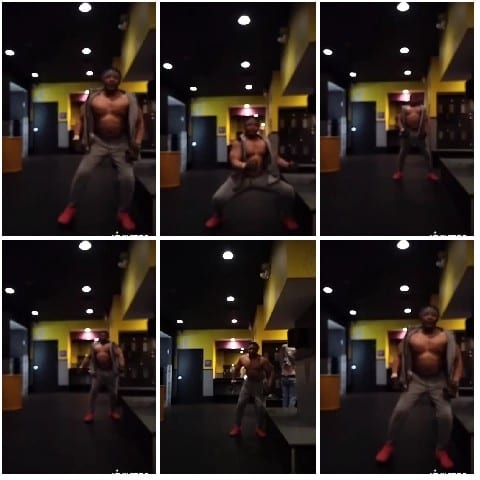 Muscular Man Working Out